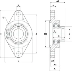 Kup teraz Oprawa samonastawna żeliwna FLZ206 SNR